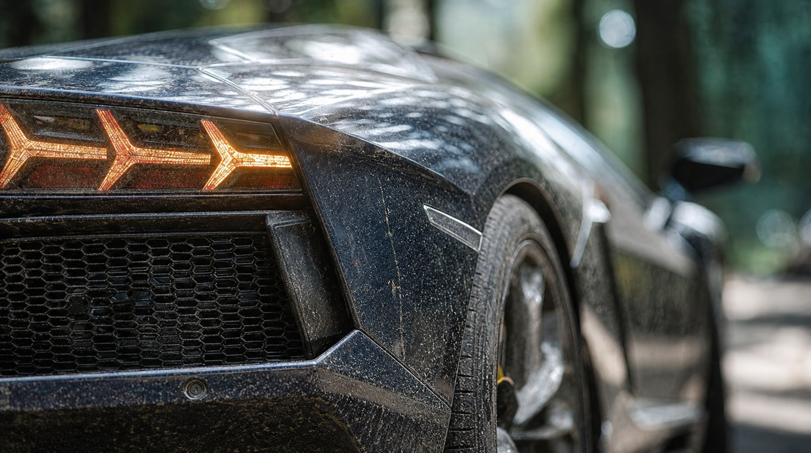 Before — Lamborghini Huracán before detailing